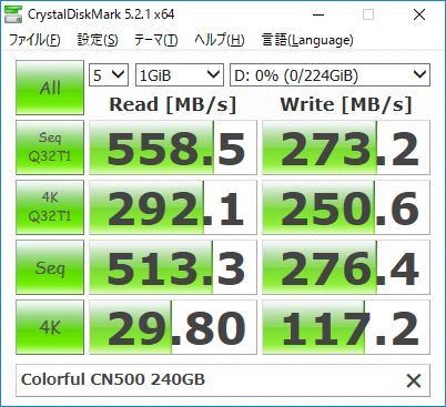 MLC 新品 未開封 COLORFUL 240GB SATA M.2 CN500