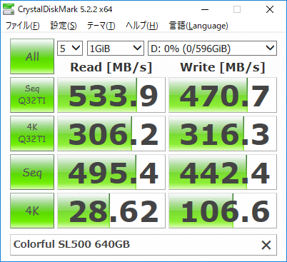 SL500 640G | 株式会社リンクスインターナショナル