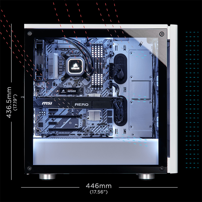 Corsair Carbide 275R Tempered Glass