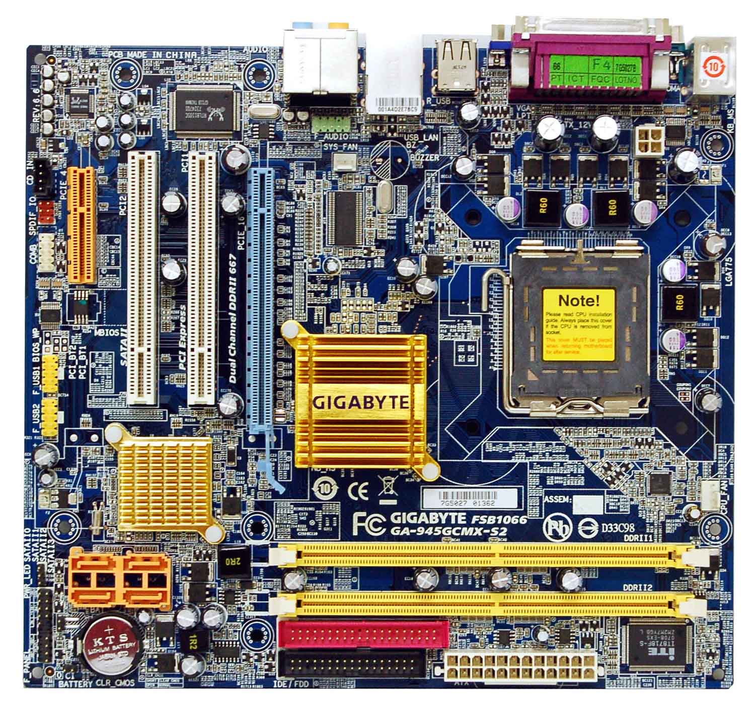 Gigabyte ga 945gcm s2l схема