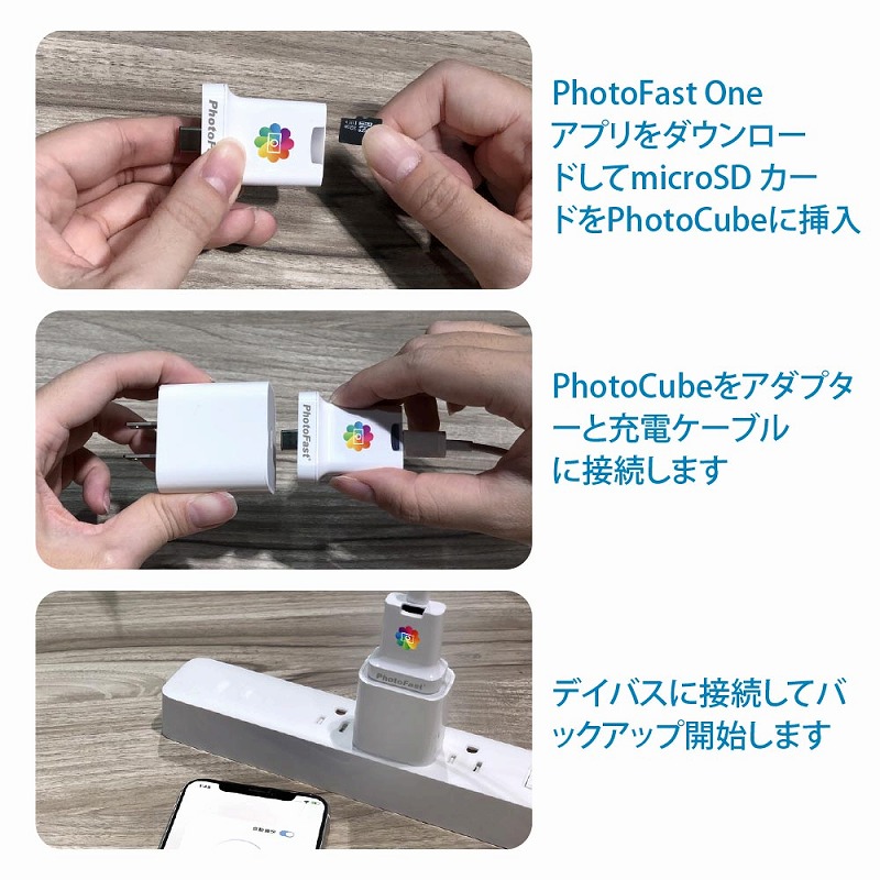 PhotoCube C 株式会社リンクスインターナショナル PhotoFast PhotoCube C フォトキューブ バックアップ