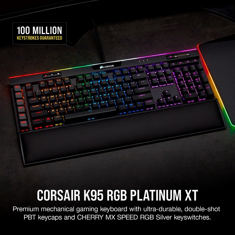 Corsair K95 PLATINUM ゲーミングキーボードPC/タブレット