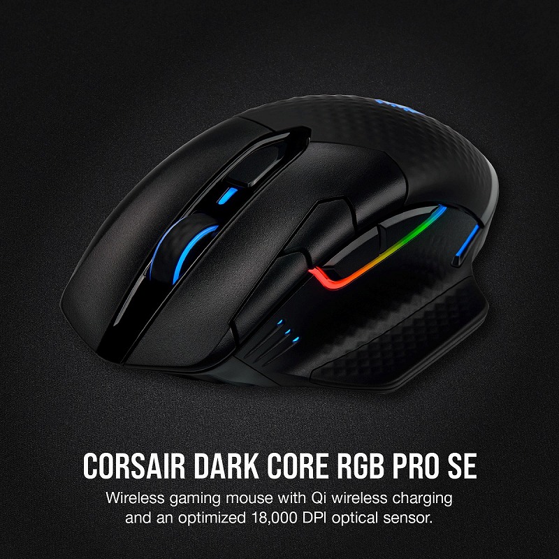 E Trend コルセア Ch Ap ゲーミングマウス Dark Core Rgb Pro 無線2 4ghz Bluetooth 有線 Usb接続対応