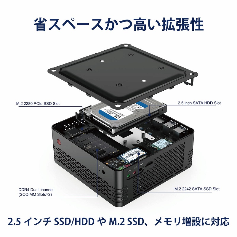 MINISFORUM Elitemini X400 ミニPC AMDデスクトップPC