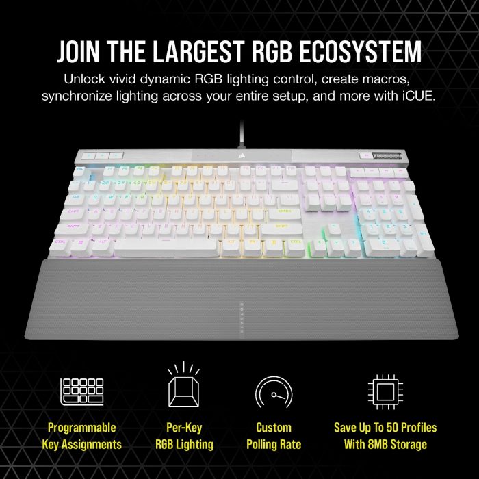 CORSAIR、アクチュエーションポイント1.0mmのメカニカル