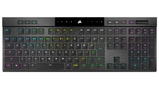 CORSAIR、超薄型メカニカルゲーミングキーボード「CORSAIR K100