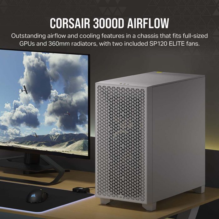 CORSAIR、標準でRGB LEDファン非搭載のミドルタワーPCケース「CORSAIR
