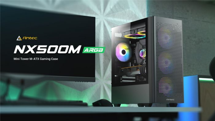 Antec、ARGBファン3個搭載、強化ガラス仕様のMicroATX対応ミドルタワー