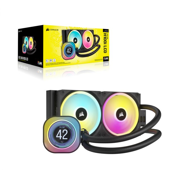 CORSAIR、2.1インチIPS液晶搭載 360 mmサイズのiCUE LINK水冷ユニット