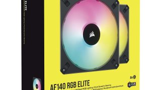 CORSAIR AF140 RGB ELITE 2個入り iCUE AF140 RGB ELITE 140mm PWM Dual Fan Kit