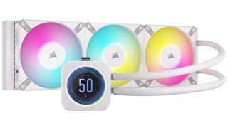 Corsair iCUE LINK H150i LCD White ホワイト iCUE LINK H150i RGB AIO Liquid CPU Cooler - White