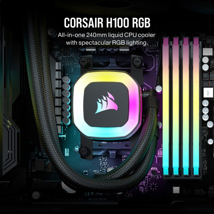 CORSAIR、240 mmサイズのラジエータを搭載した水冷一体型