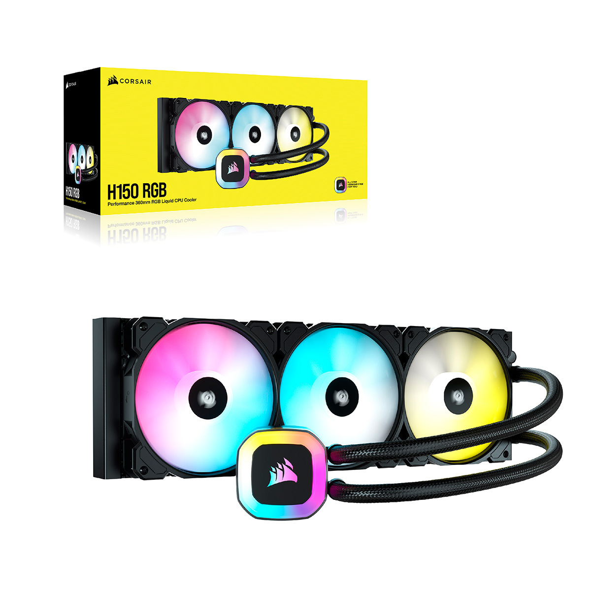 H150 RGB 360mm Liquid CPU Cooler