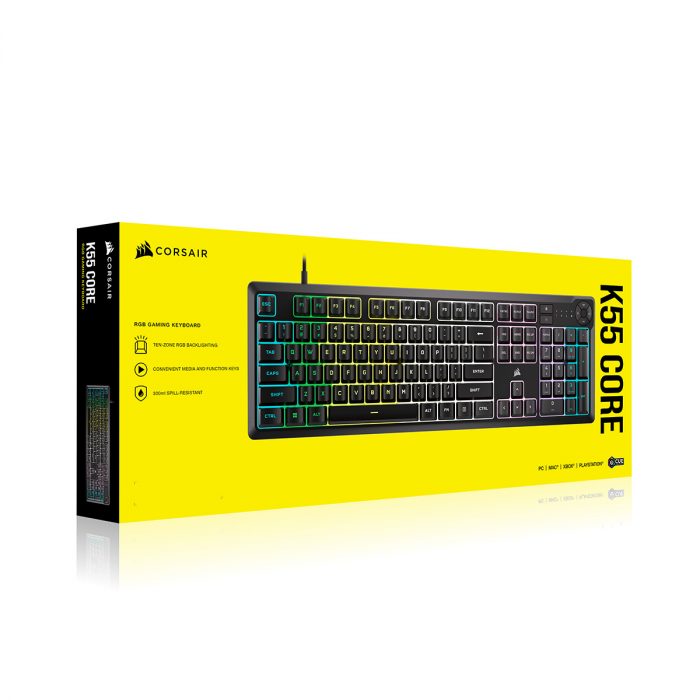 CORSAIR、メンブレンスイッチ採用フルサイズのゲーミングキーボード