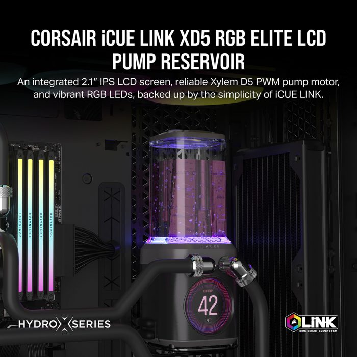 CORSAIR、LCD液晶搭載本格水冷用ポンプ/リザーバーコンボ