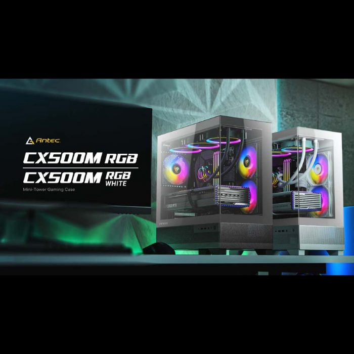 Antec、RGBファン3個標準搭載ピラーレス式Micro-ATX対応ミドル