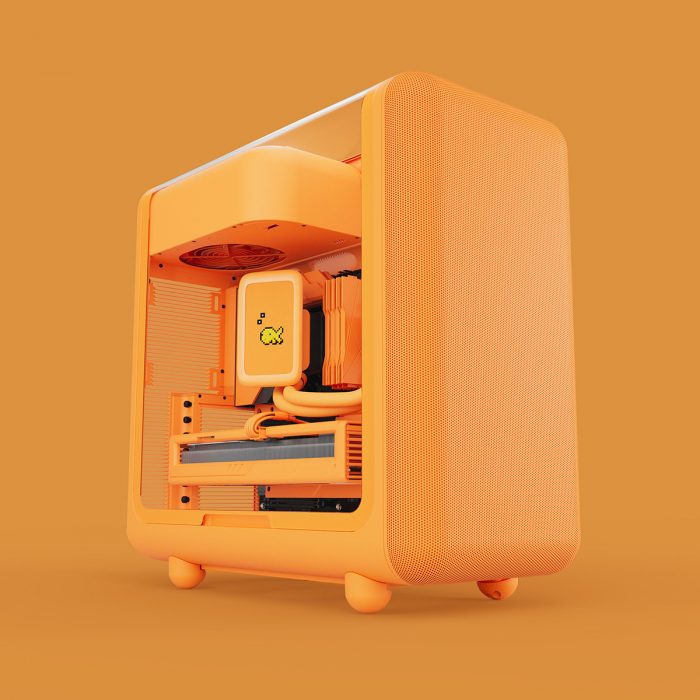 その他 Orange HYTE、ラウンドデザインが特徴的なE-ATX対応PCケースX50に新色追加